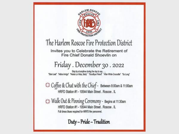 Chief Shoevlin's Retirement