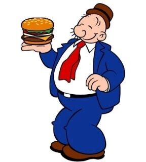 Wimpy, friend of Popeye.