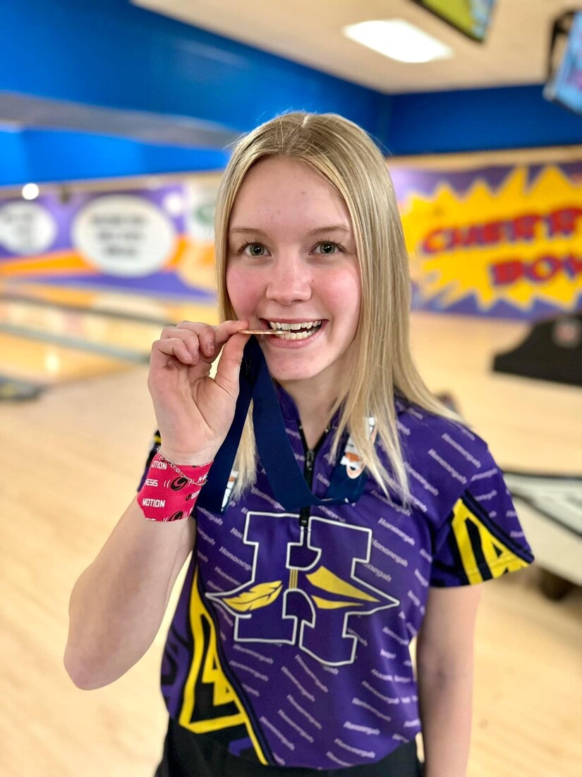 Hononegah Bowler Emilee Mullranin