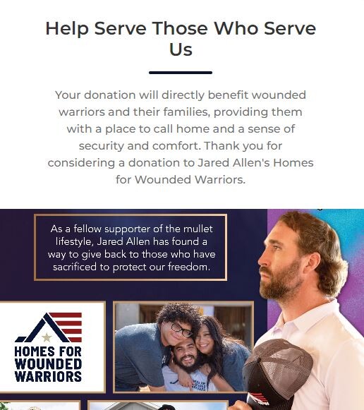 Jared Allen's Homes For Wounded Warriors