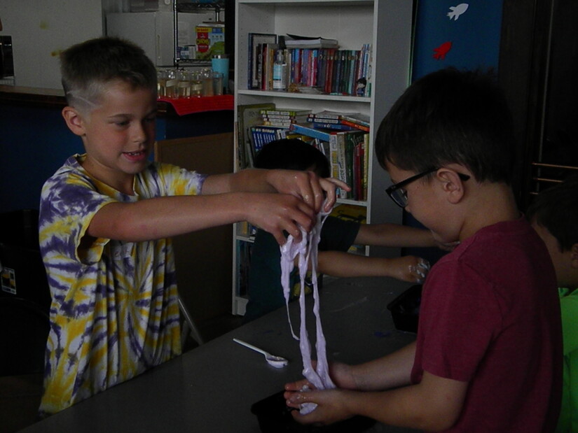 children making slime