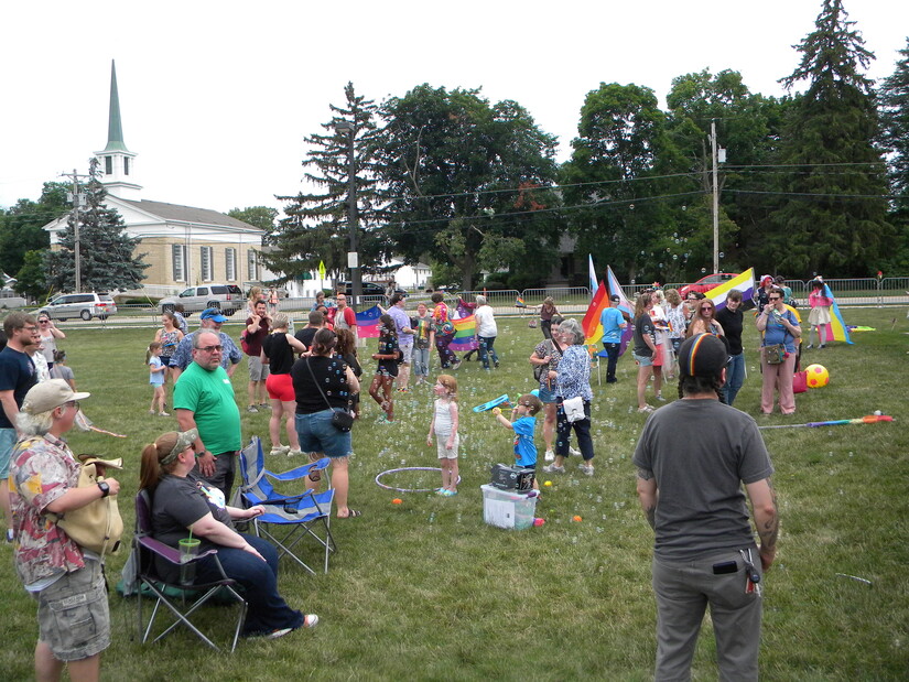 Games at the pride party