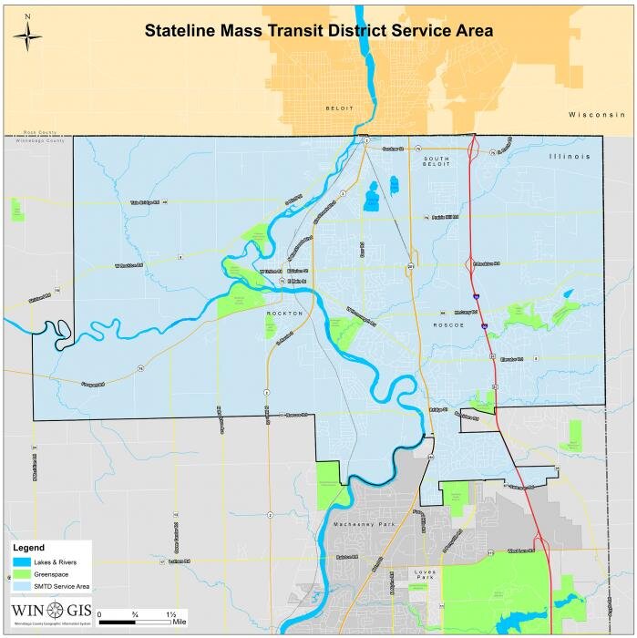 Stateline Mass Transit District Service Area
