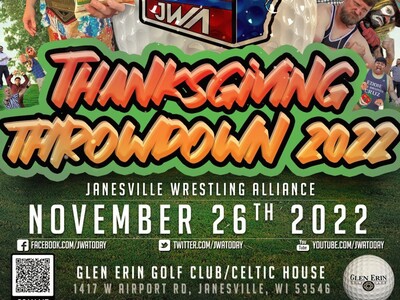 Live Pro Wrestling -  Janesville Wrestling Alliance's Thanksgiving Throwdown 2022