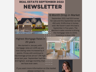 Real Estate Newsletter for September 2022