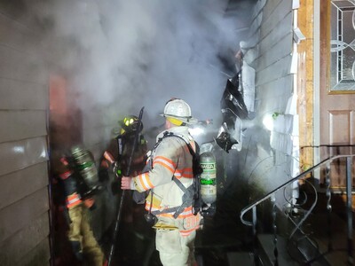 Four fire departments stop Rockton garage fire from spreading 