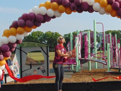 Rockton schools unveil new playground equipment