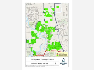 Water flushing and testing: Village of Roscoe 