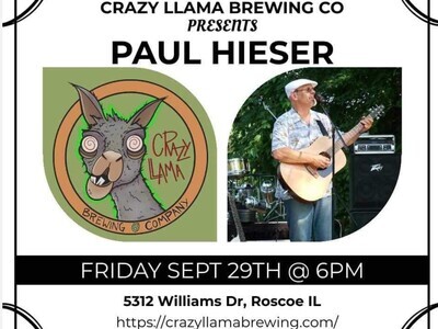 Live Music: Paul Hieser at Crazy Llama 